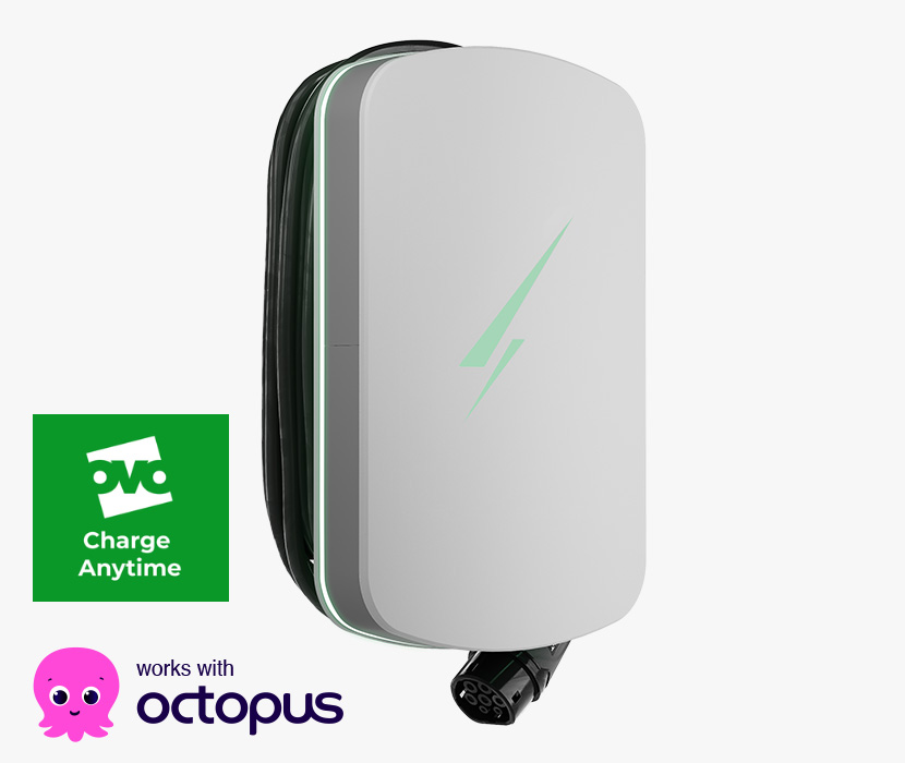 best home ev charger by hypervolt in white