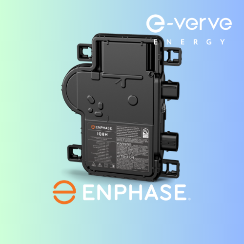 black Enphase Solar Inverter installed by E-Verve Energy